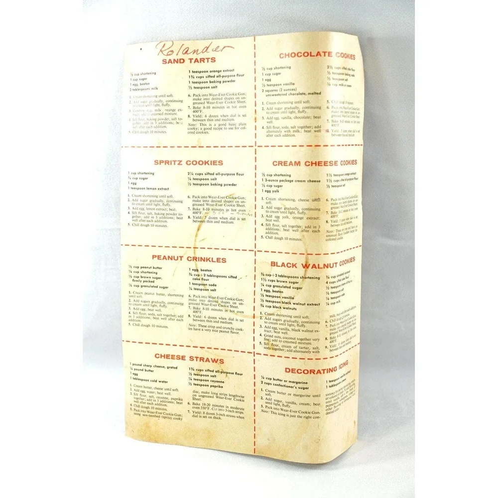 Vintage Wear-Ever Cookie Gun & Pastry Decorator in Box Complete w/ Instructions